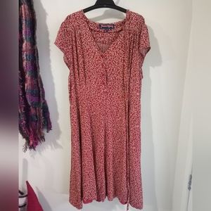 Princess Highway Size 14 Retro Boho Floral Midi Dress